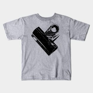 Hey, bulldog! Binder clip - black edition Kids T-Shirt